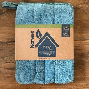 Norwex Bathroom Scrub Mitt, Teal NWT